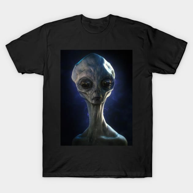 Zeta Alien looking T-Shirt by INKSPACE